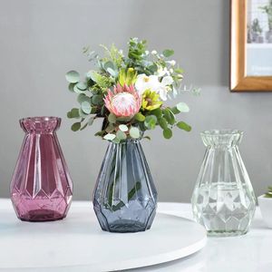 Vases transparente Verbe Verbe Vase en verre Small Fresh Pot Rangement Bouteille de rangement Maison DÉCOR DÉCOR DÉCOR