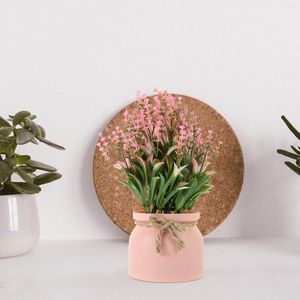 Vases babiole les plantes de bureau en pot artificielles