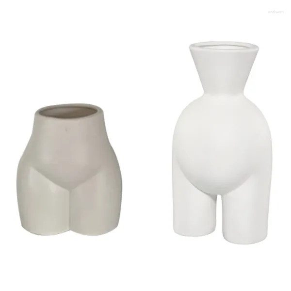 Vases vase abstrait corps humain nude arrangement de fleurs artisanal mobilier moderne décoration de maison moderne