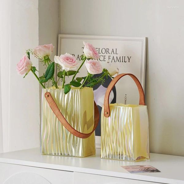 Vases Vase Glass Creative Send of Luxury Transparent Fleurs