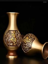Vases vase ornements purs cuivre de bon augure des vœux riches riches et nobles du porche de salon orne une paire de plus que BL