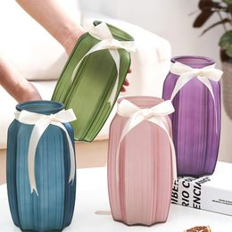 Vases Vintage en verre esthétique, Pots de plantes mignons de luxe, Rose, Ikebana, Terrarium nordique, fleurs de salle de bains, grand décor de chambre