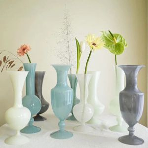 Vases Vase en verre Vintage décor à la maison Pots de plantes décoratif Pot de fleur récipient en verre décor moderne Style coréen mariage décorer fête