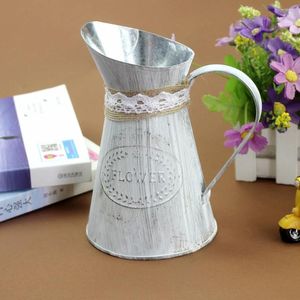 Vazen Vintage Watering Iron Flower Jug Pitcher vaas voor huisdecoratie Decoratief