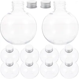 Vases bouteilles d'eau en plastique, ampoule de jus, récipient de boisson Anti-fuite, multifonction, boisson polyvalente transparente