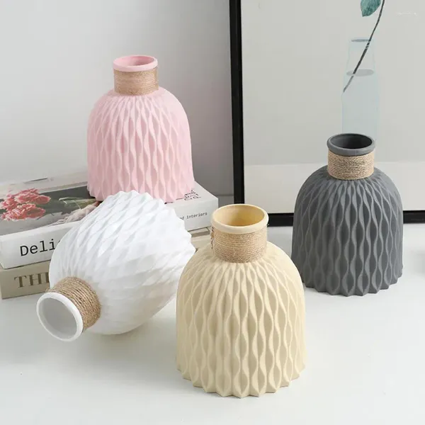 Vases Water Ripple Vase Rope Plastic Pineapple DIY POTS FLOWER POSS POUR ARGANCE