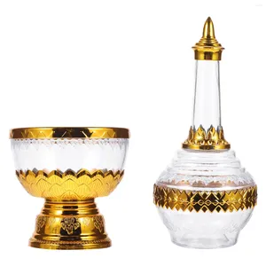 Vases Vases Supply Aituration Drip Bottle Decorative Bouddhisme Table Top Top-résistant Holy Desktop Retro Retro Exquis Plastic