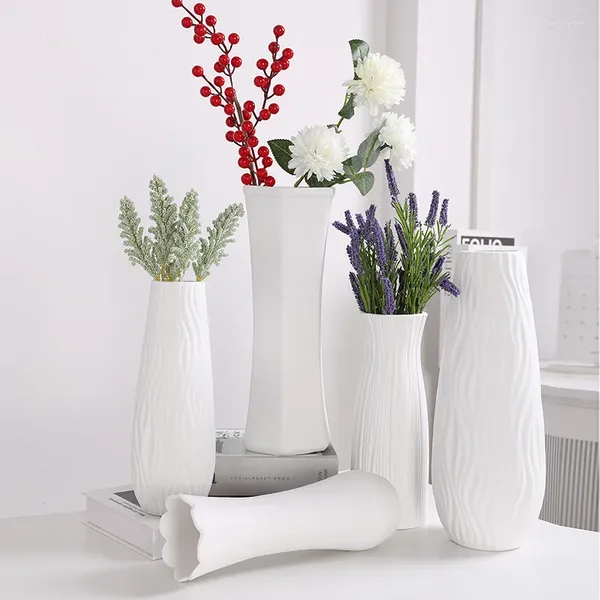 Vases Vases en céramique blanc décor de maison et centres de table de table - cadeaux idéaux pour les amis de la famille Noël