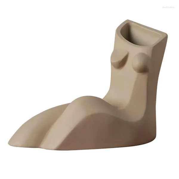 Jarrones XD-creatividad Cuerpo humano Arte Vase Vaseista Muebles de artesanía hecha a mano Decoración moderna Arreglo floral Arreglo