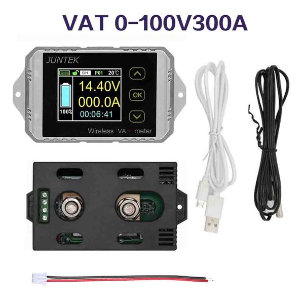 Moniteur de batterie, coulombmètre, indicateur de capacité, testeur de batterie, compteur de tension et de courant, tva 0-100V300A