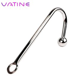 VATINE Metal Butt Plug met Ball Anale Dilatator Hook sexy Toys voor Mannen en Vrouwen RVS Prostaat Massage Gay