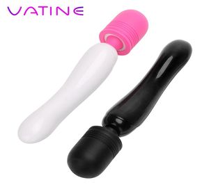 Vatine Stimulater Stimulateur Massageur Magic Wand USB Rechargeable Vibrateurs Double Motors Adult Sex Toys for Women GSPOT Rod Y190615152703