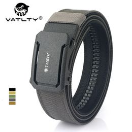 Vatlty Military Belt for Men Sturdy Nylon Metal Automatic Buckle Duty Duty Tactical Outdoor Girdle Accessoires 240322