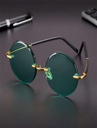 Lunettes de soleil Vazrobe Glass Male Green Dames Sun Glasse pour hommes Round Round Surdimension Brand Anti Scratch Lens Brand4385174