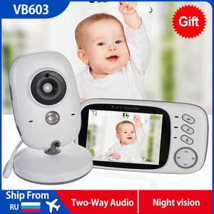 VB603 3.2 inch LCD Babyfoon IR Nachtzicht Beveiliging Temperatuur Camera Nanny Temperatuur Monitoring Slaapliedje 2 Weg Audio L230619