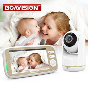 VB803 Baby Monitor 5 pouces 720P Grand écran avec caméra 330 Pan 135 Tilt 3X Zoom 2 Way Audio Night Vision Babysitter Camera L230619