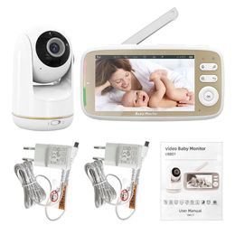 VB803 Babyfoon 5 Inch IPS LCD 720P Groter scherm met camerazoom 2-weg audio Nachtzicht Babysitter Camera Intercom