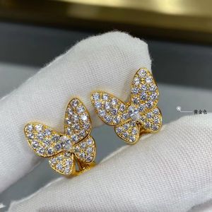VC Butterfly Diamond Clove de boucle d'oreille Rwomens Rose Pendentif pour le bracelet bijouin Trinity Diamond Engagement
