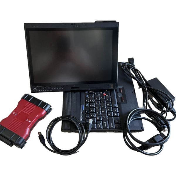 Outil de Diagnostic VCM2 pour scanner VCM2 IDS V129 obd2 Scanner vcm 2 avec SSD dans un ordinateur portable utilisé X220T 4GB RAM écran tactile