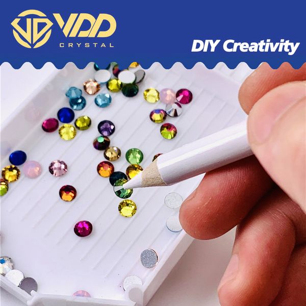 Vdd 5pcs Nail Art Rinaste Gemmes Picker Crayer Crayon Crayon Crayon Pauteur Crystal Crystal Dotting Manucure Tool Decoration Diy