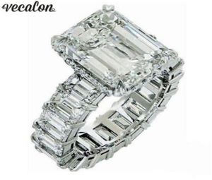 Vecalon 2019 vintage princess coupé anneau 925 argent sterling 6ct diamant de fiançailles bagues pour femmes bijoux doigt4746232