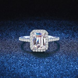 Vecalon Promise Ring 925 Sterling Silver Aaaaa CZ Band de mariage de luxe pour femmes bijoux de doigt de fête nuptiale DTBFD