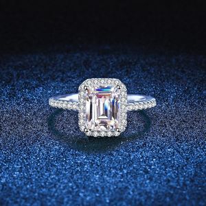 Vecalon bague de promesse 925 en argent Sterling AAAAA Cz bagues de mariage de luxe pour femmes bijoux de doigt de fête de mariée