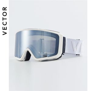Vector merk professionele ski-bril dubbele lagen lens anti-fog UV400 grote ski bril skiën snowboard mannen vrouwen sneeuwbril 220110