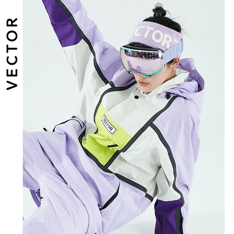 Vektör Cyk-420 Kayak Goggles Koruyucu Dişli Kış Kar Sporları Erkek Kadınlar İçin Anti-FOG UV Koruma ile Goggles