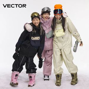 VECTOR Skipakset Dames Heren Winterjassen en broeken Warm Waterdicht Outdoor Fietsen Camping 231225