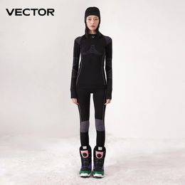 Vector Women Ski sous-vêtements thermiques Ensembles sportifs Sports Dry Tracksuit Fitness Entraînement Exercice de chemises serrées Vestes Sport Clets 231227
