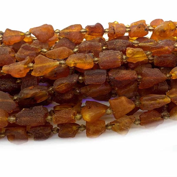 Veemake Orange Amber Natural Gemmestones DIY MINEL MINEL MINIGE FORME FREE FORTH LORD ROUGE MATTE BEADS BIJELRY MADE 07577