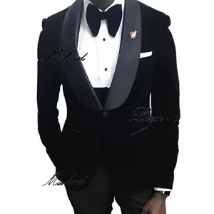 Veet Costume formel pour hommes 3 pièces fête de mariage smoking marié personnalisé Homme XS-5XL Blazer costume élégant pour hommes b7q5 #