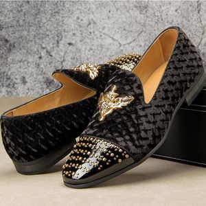 Veet Men S Loafers geborduurde Casual Wear Stage Shoes Fashion Flat groot formaat Zapatillas HOMBRE B Loafer Caual Shoe Fahion Zapatilla