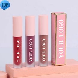 veganistische lipgloss groothandel schoonheidsproducten biologisch fluweel matte vloeibare lippenstift basis bulk kawaii private label roze lippenstift