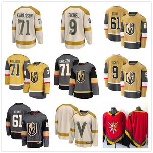 Maillots de hockey personnalisés des Golden Knights de Vegas Jonathan Marchessault Jack Eichel Alex Pietrangelo William Karlsson Mark Stone Alec Martinez Anthony Mantha Adin Hill