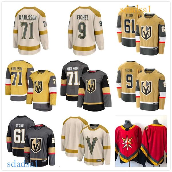 Vegas Custom Golden Knights Hockey Jerseys 21 Brett Howden 17 Ben Hutton 55 Keegan Kolesar 10 Nicolas Roy 20 Chandler Stephenson 36 Logan Thompson 2 Zach