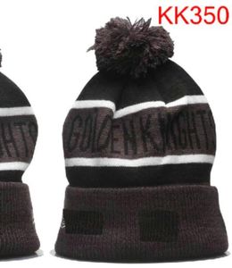 Vegas Golden Beanie North American Hockey Ball Team Side Patch Winter Wool Sport Gebreide hoed Skull Caps A1