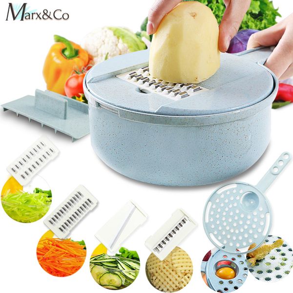 Coupe-légumes Slicer Râpe pour éplucheur de fruits de légumes Outils alimentaires multifonctions Accessoires de cuisine Gadget de cuisine 210326