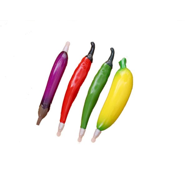 Stylos à bille aux fruits et légumes Stylo à bille en gel de dessin animé créatif 16 Style