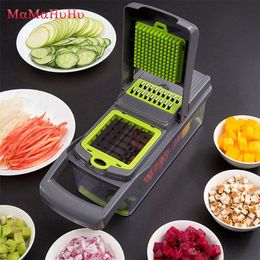 Groentesnijder Cutter Uien Chopper Groenten Chopper Snijmachines voor Knoflook Kool Wortel Aardappel Tomaat Fruitsalade Dunschiller Wortel G250i