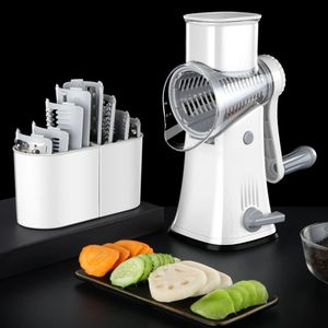 Groentesnijder Roterende Mandoline Cutter Fruit Rasp Aardappel Wortel Snijden Golvend Slijpen Knoflook Chopper Shredder Keuken Gereedschap 240113