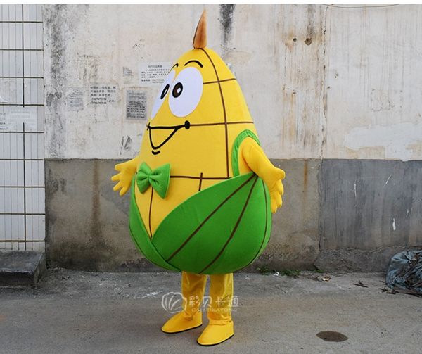 Costumes de dessin animé sur le thème des légumes, mascotte de maïs, robe fantaisie de carnaval, Costume de spectacle de fête d'halloween