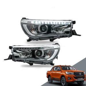 Voertuigaccessoires Auto Koplamp Verlichting Streamer Turn Signal Lamp voor Toyota Hilux Parking Running Daytime Lights