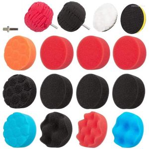 Voertuigbeveiligingsmiddelen Inch Polishing Pads Sponge Buffering Waxen met M10 -booradapter voor auto -wielen voor auto's