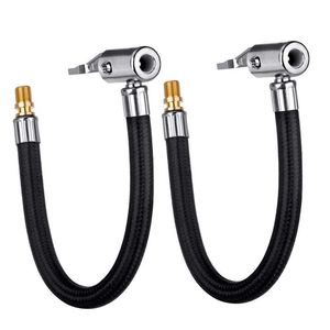 Vehicle Tools Tire Air Inflator Hose Inflatable Pump Extension Tube Adapter Twist Tyre Connection Locking Air-Chuck For Bike Motorcycle Car Tool