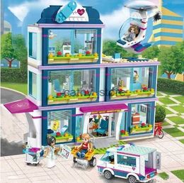 Vehicle Toys 932 pièces Heartlake City Park hôpital Compatible 41318 amis bloc de construction fille briques jouets pour enfants cadeaux d'anniversaire L231114