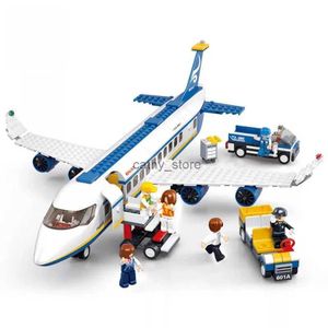 Véhicule jouets ville high-tech aéroport Airbus Avion Avion Brinquedos Avion modèle blocs de construction briques jouets éducatifs enfants L231114
