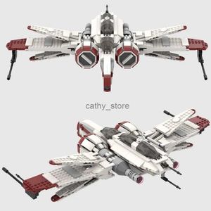 Voertuigspeelgoed MOC ARC-170 Star Fighter Gemonteerd MOC V-Wing verkenningsvliegtuig Supervliegtuig Star Fighter Blok Gemonteerd Blok Cadeau ToyL231114