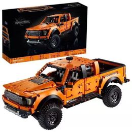 Voertuig Speelgoed MOC Technische 42126 Raptors F 150 Pickup Truck Racewagen 1379 stks Bouwsteen Model Bricks Voor Kinderen geschenken 230830